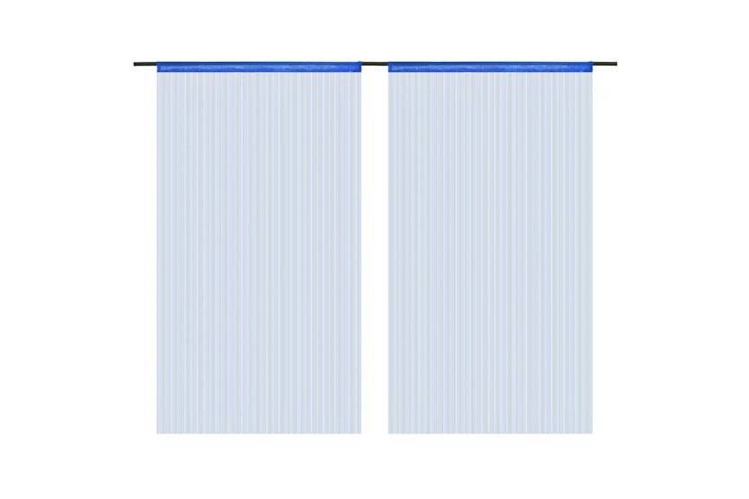 Vidaxl 132407 String Curtains 2 Pcs 140x250 Cm Blue