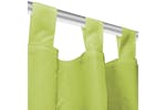 Vidaxl 132222 Micro-satin Curtains 2 Pcs With Loops 140x175 Cm Green