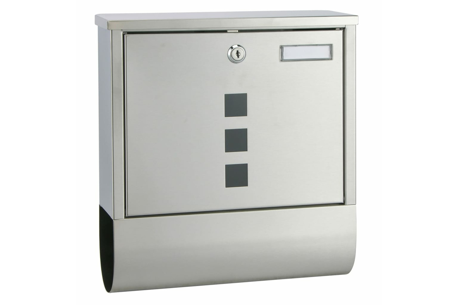 Hi 445595 Letter Box With Newspaper Holder 30.5x9.6x33.5 Cm Stainless Steel