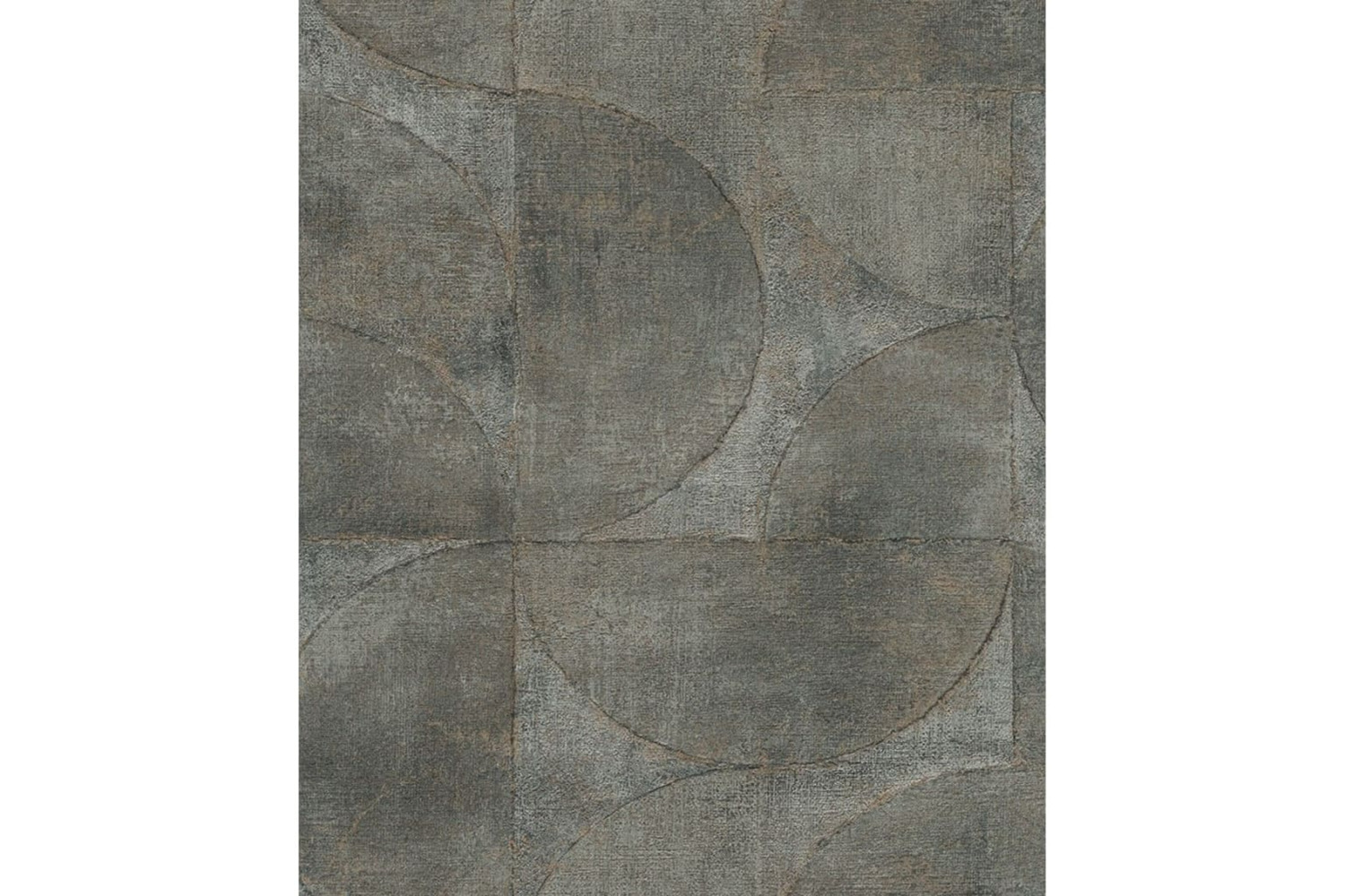 Noordwand 440502 Vintage Deluxe Wallpaper Graphic Circle Look Metallic Green