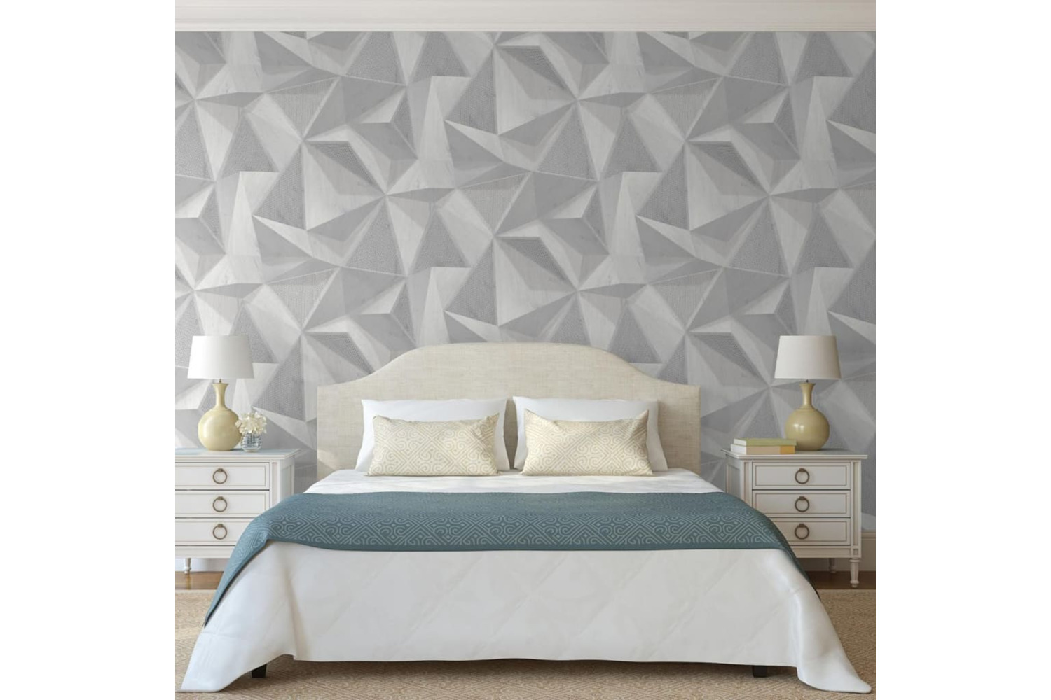 Dutch Wallcoverings 442576 Wallpaper Onyx Light Grey
