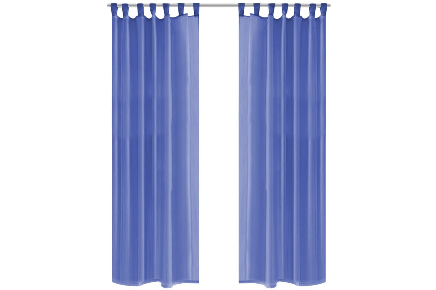 vidaXL 132246 Voile Curtains 2 Pcs 140x225cm Royal Blue