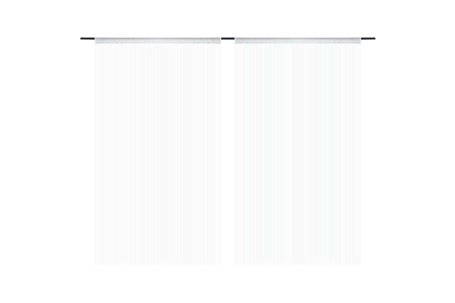 vidaXL 132399 String Curtains 2 Pcs 140x250cm White
