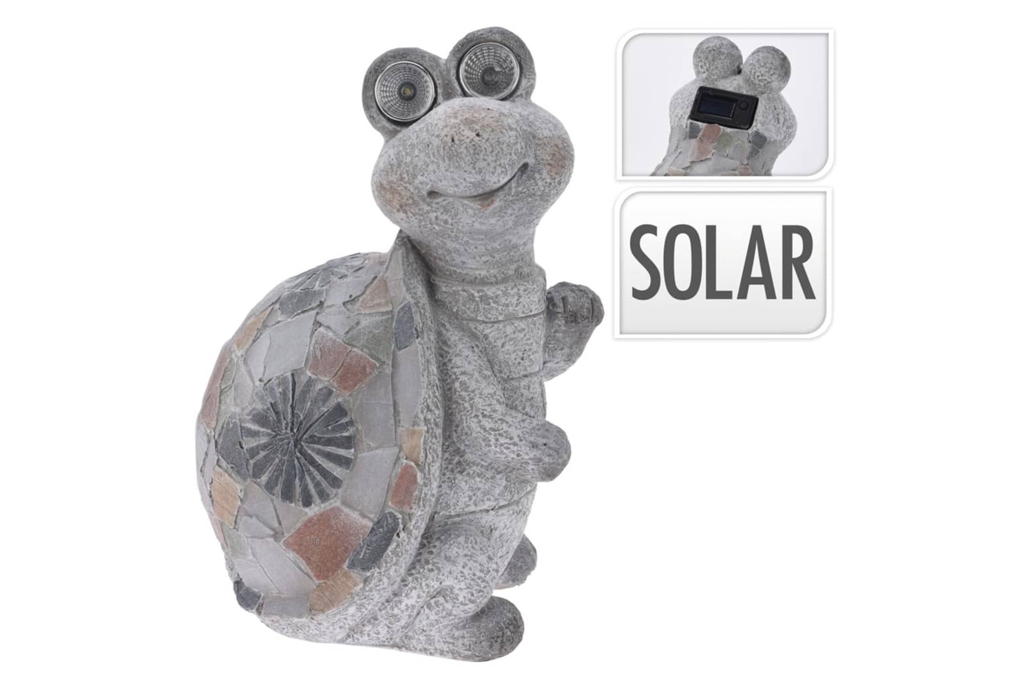 Progarden 443175 Turtle With Solar Light Decoration Mgo