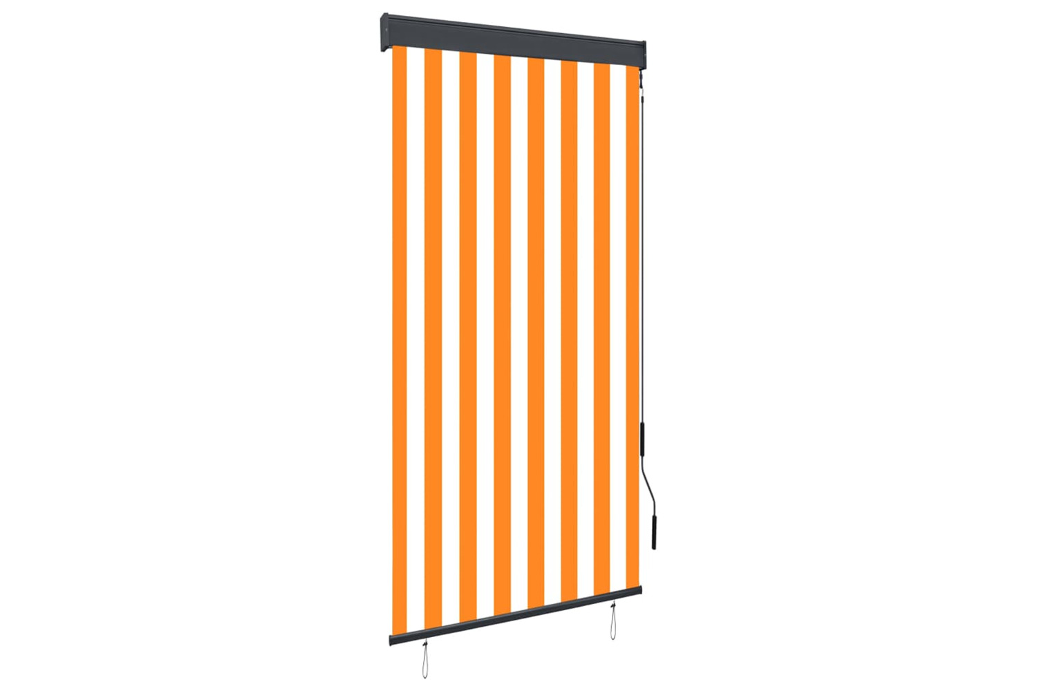 vidaXL 145951 Outdoor Roller Blind 80x250cm White And Orange