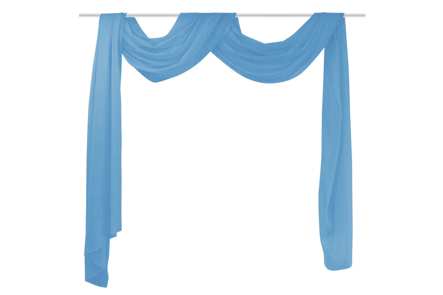 vidaXL 130759 Sheer Voile Drape 140 X 600cm Turquoise