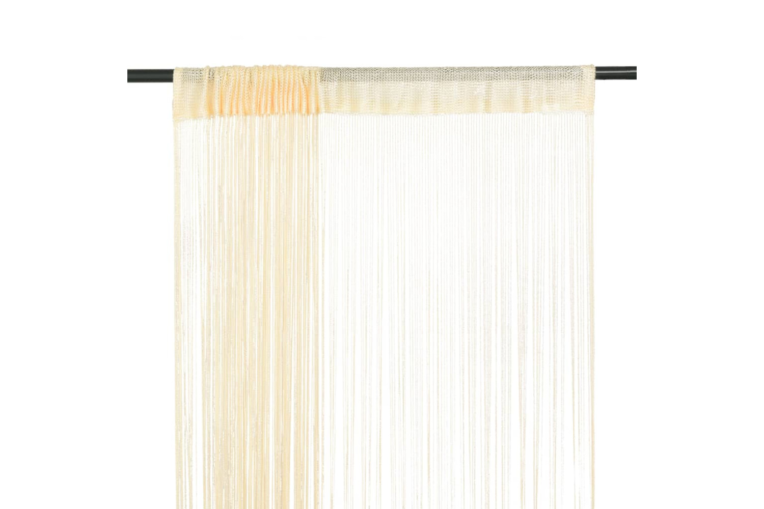 vidaXL 132402 String Curtains 2 Pcs 100x250cm Cream