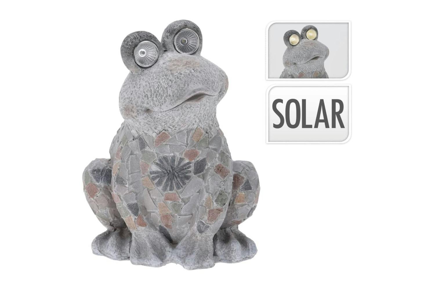 Progarden 443176 Frog With Solar Light Decoration Mgo