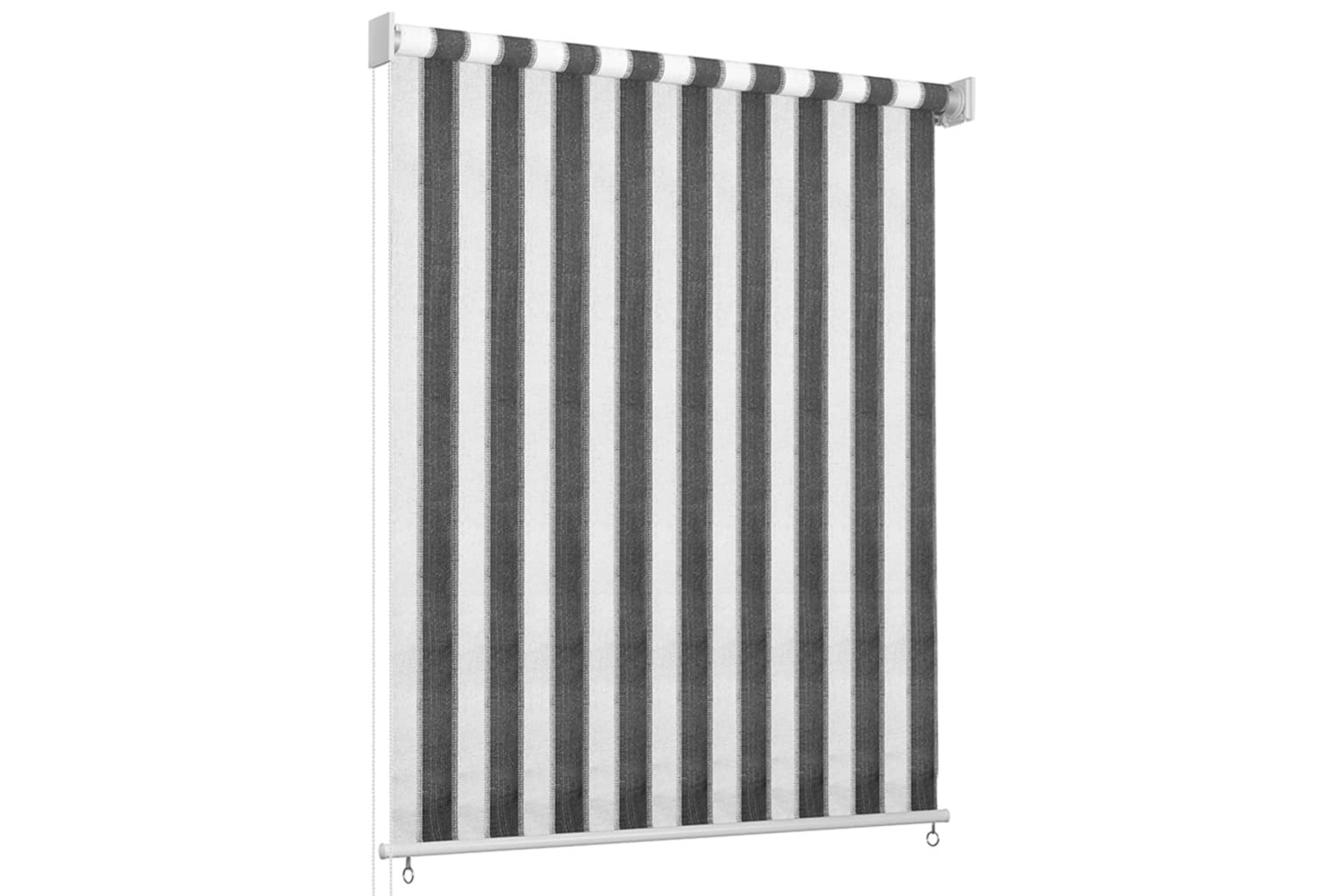 vidaXL 312692 Outdoor Roller Blind 60x230cm Anthracite And White Stripe