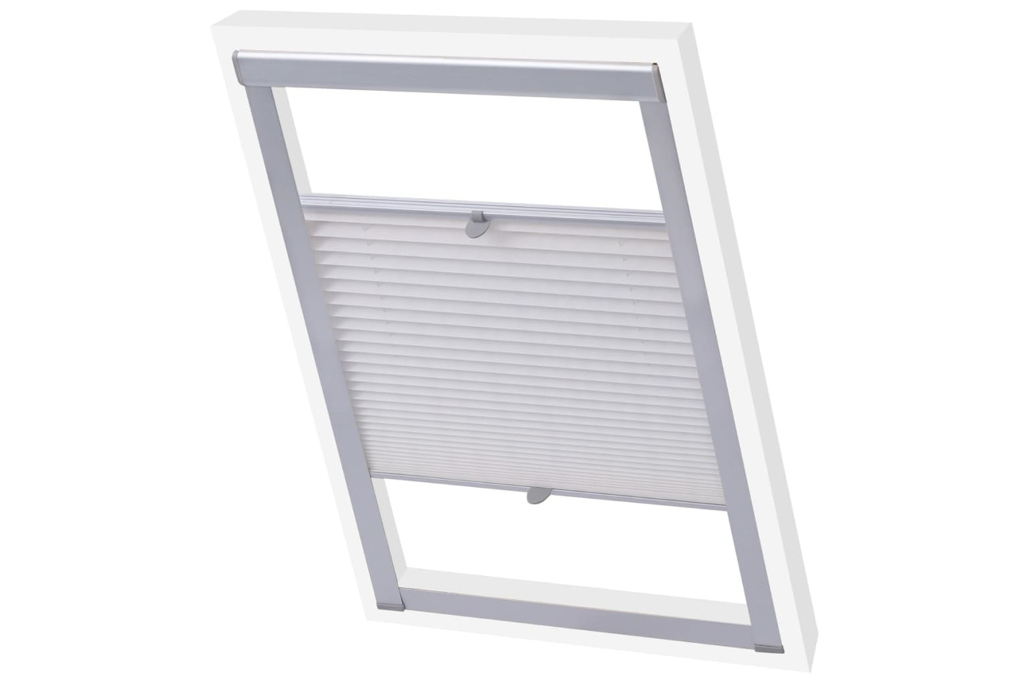 vidaXL 131316 Pleated Blinds White S08/608