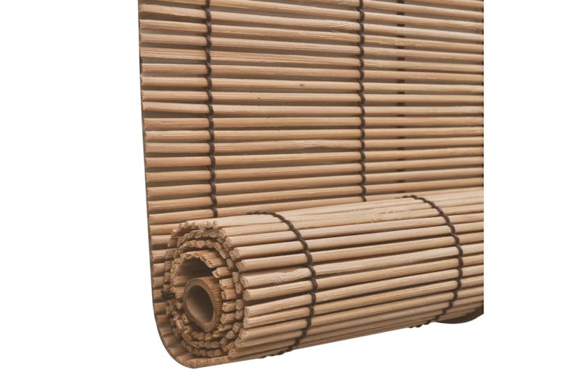 Vidaxl 3057518 Bamboo Roller Blinds 2 Pcs 80x160 Cm Brown