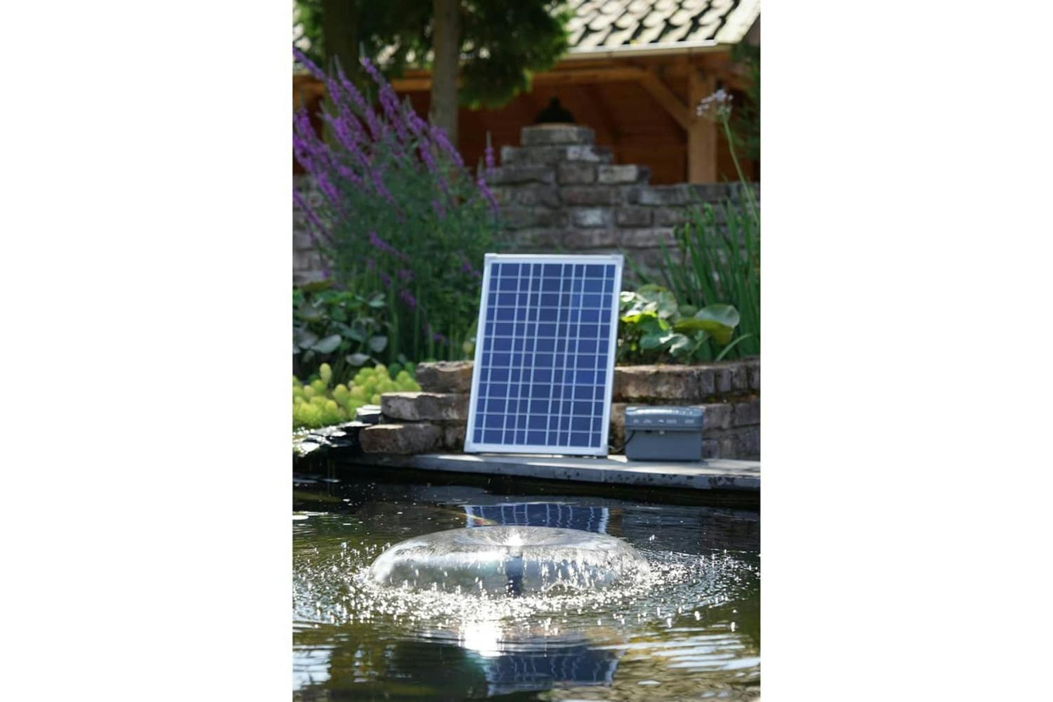 Ubbink 403740 Solarmax 1000 Set With Solar Panel, Pump And Battery 1351182