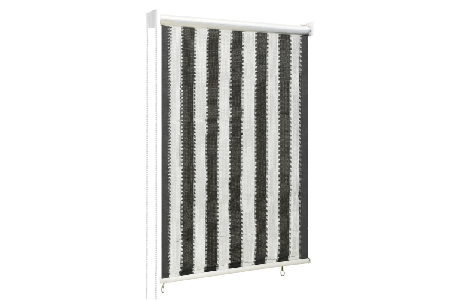 vidaXL 312680 Outdoor Roller Blind 80x140cm Anthracite And White Stripe