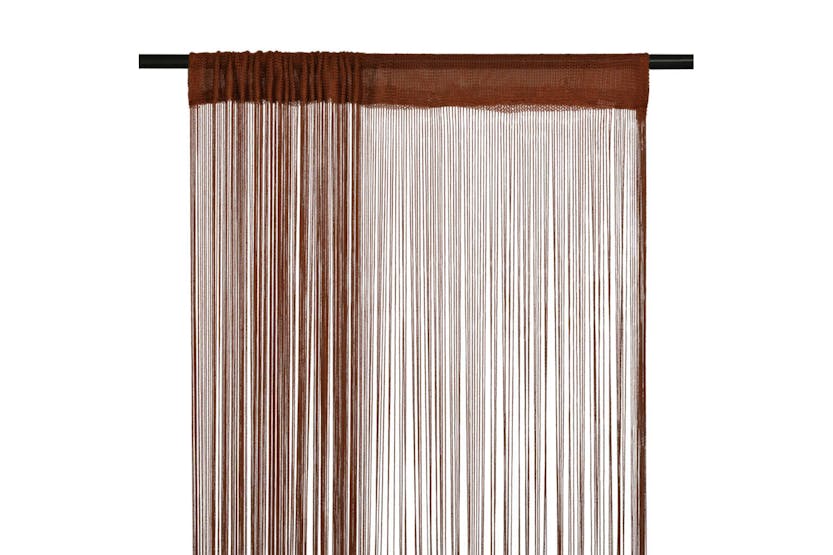 Vidaxl 132411 String Curtains 2 Pcs 140x250 Cm Brown