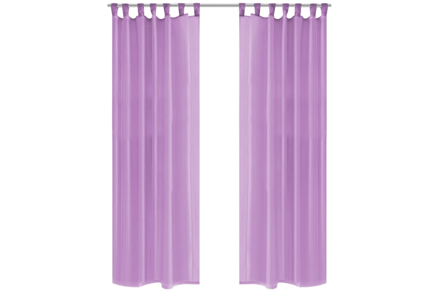 vidaXL 132244 Voile Curtains 2 Pcs 140x245cm Lilac