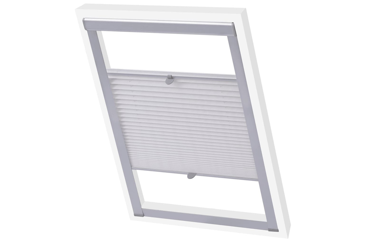 Vidaxl Pleated Blinds White F06