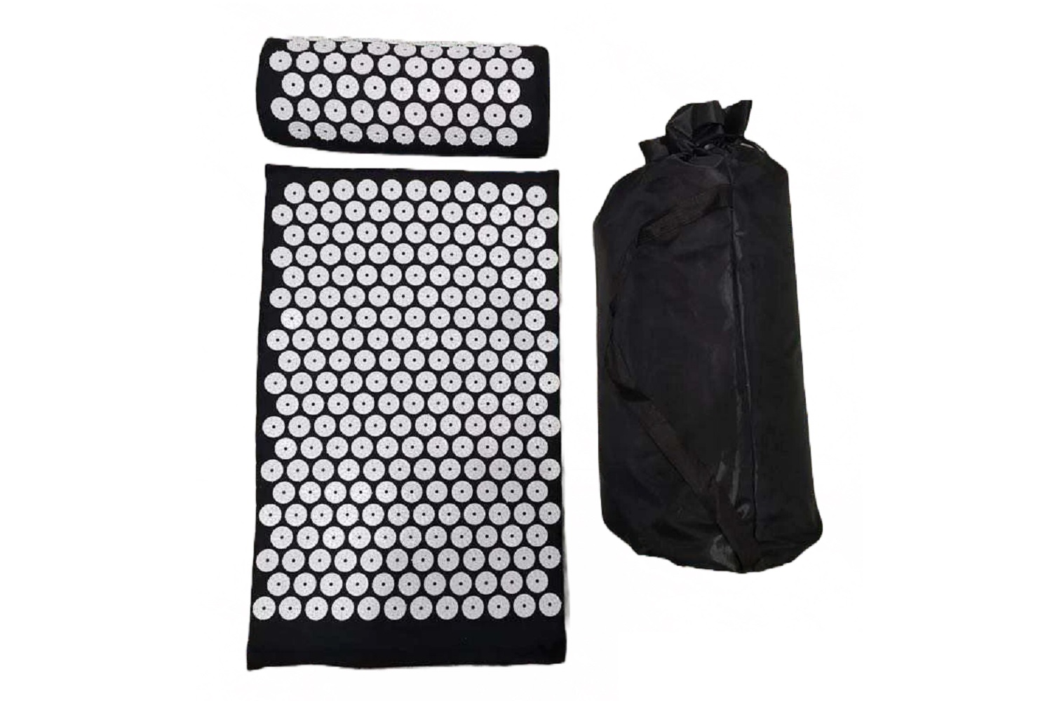 Hemmka Health Acupressure Mat & Pillow Set | Health & Relaxation | Black