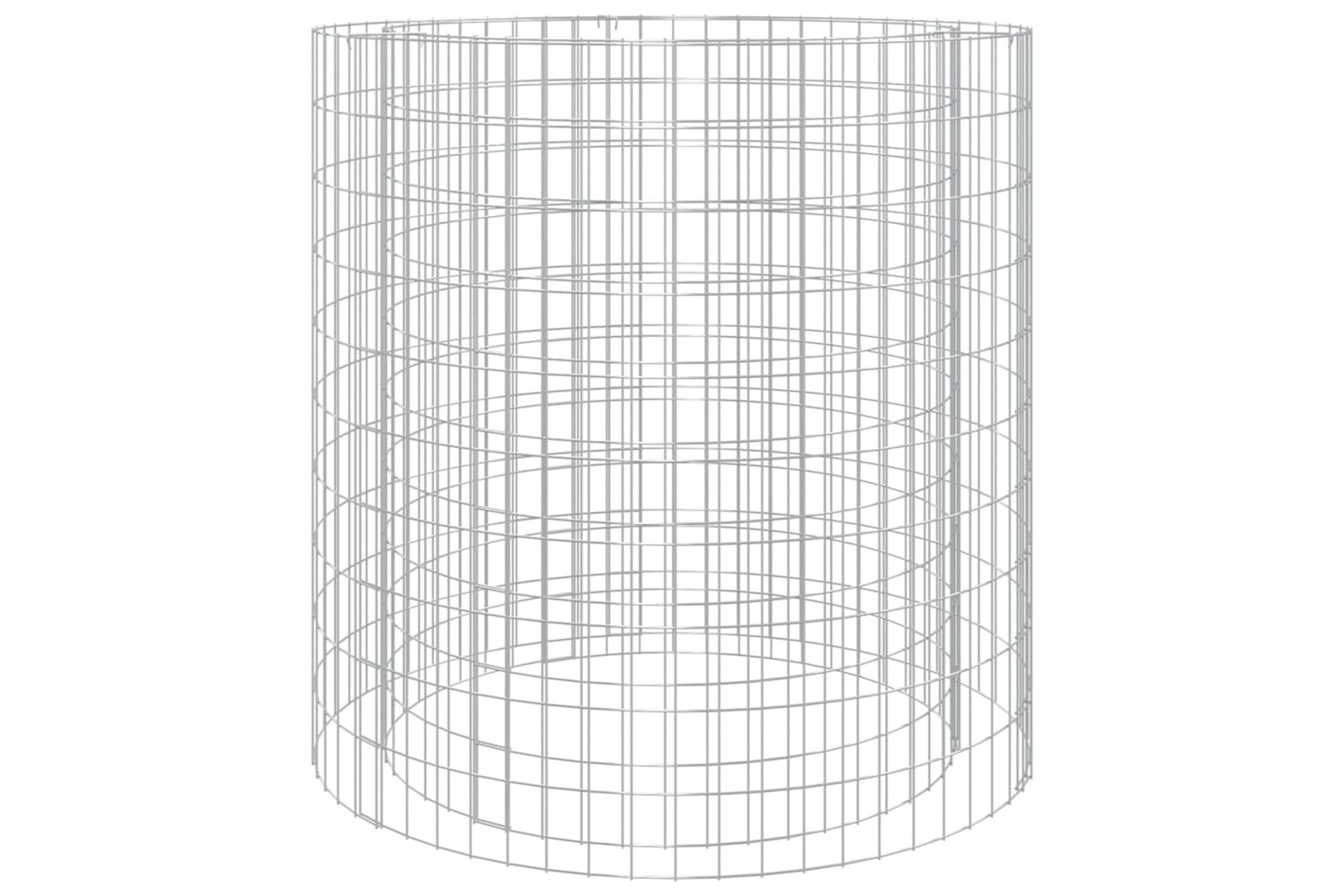 vidaXL 153561 Gabion Fire Pit ÃÂ 100cm Galvanised Iron