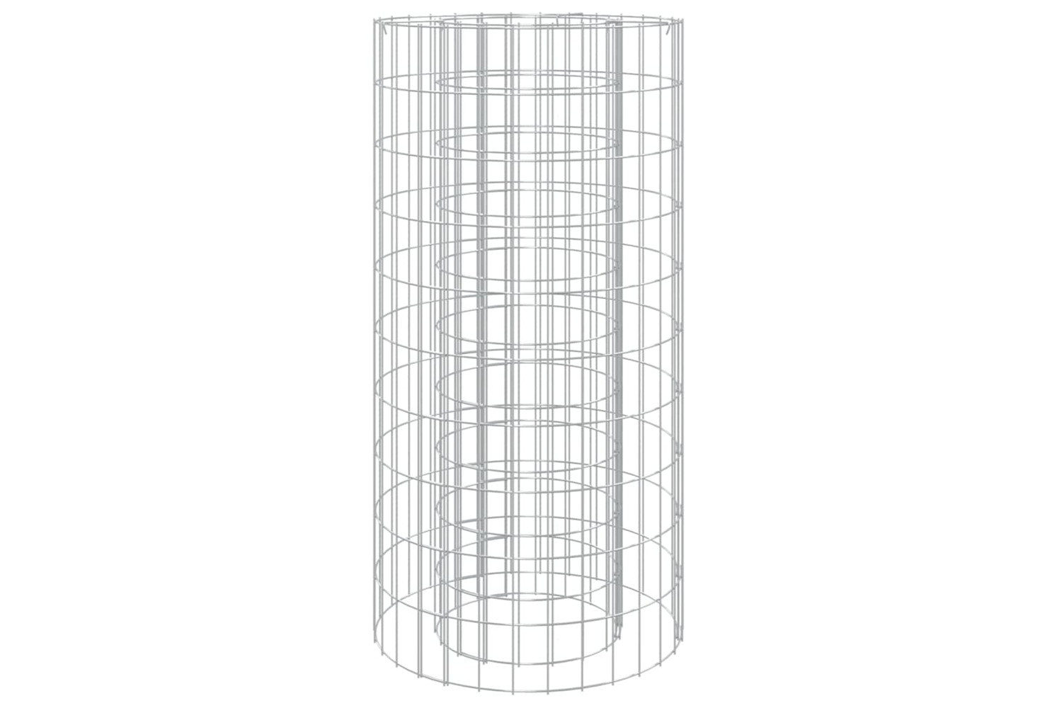 vidaXL 153559 Gabion Fire Pit ÃÂ 50cm Galvanised Iron