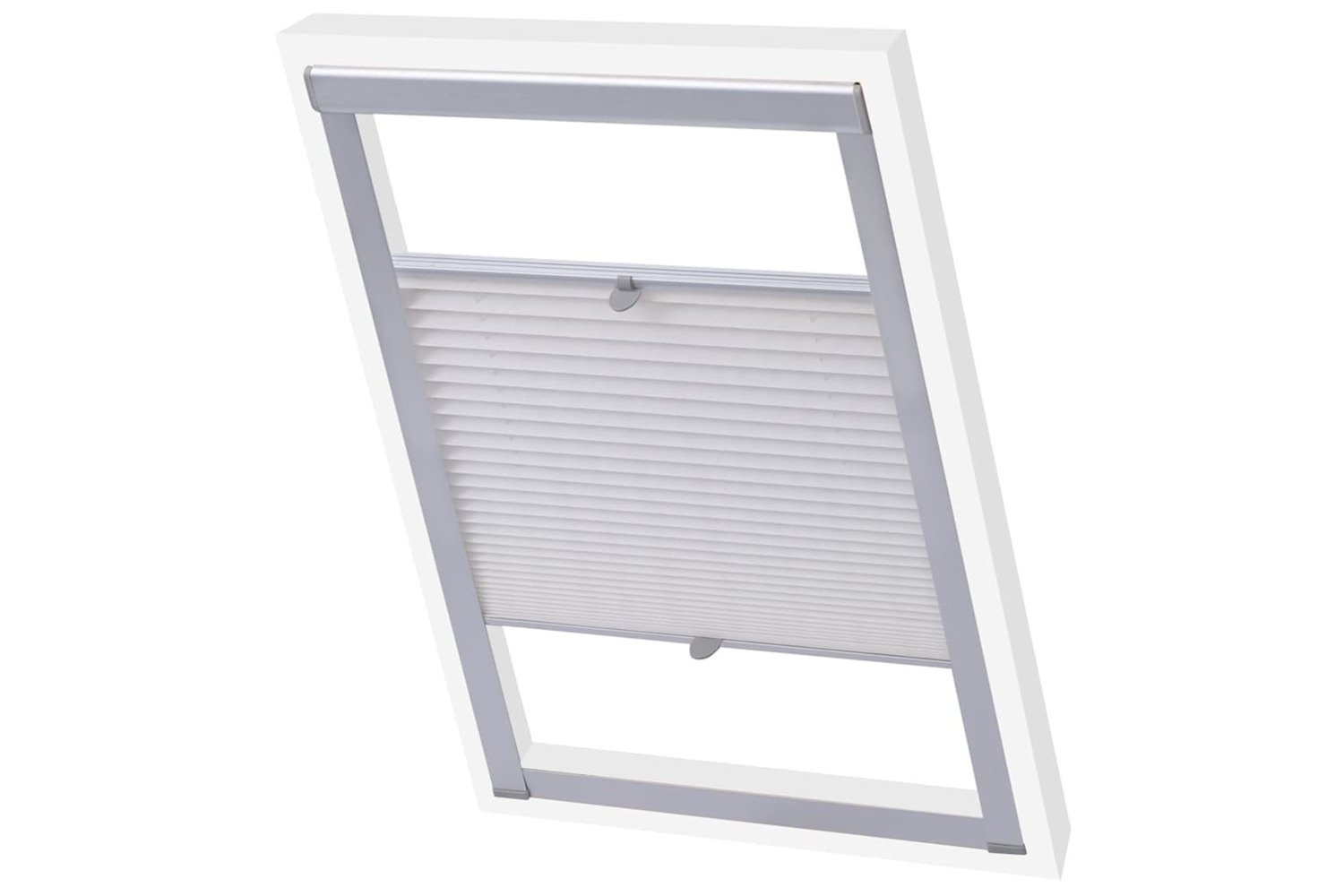 Vidaxl Pleated Blinds White C04