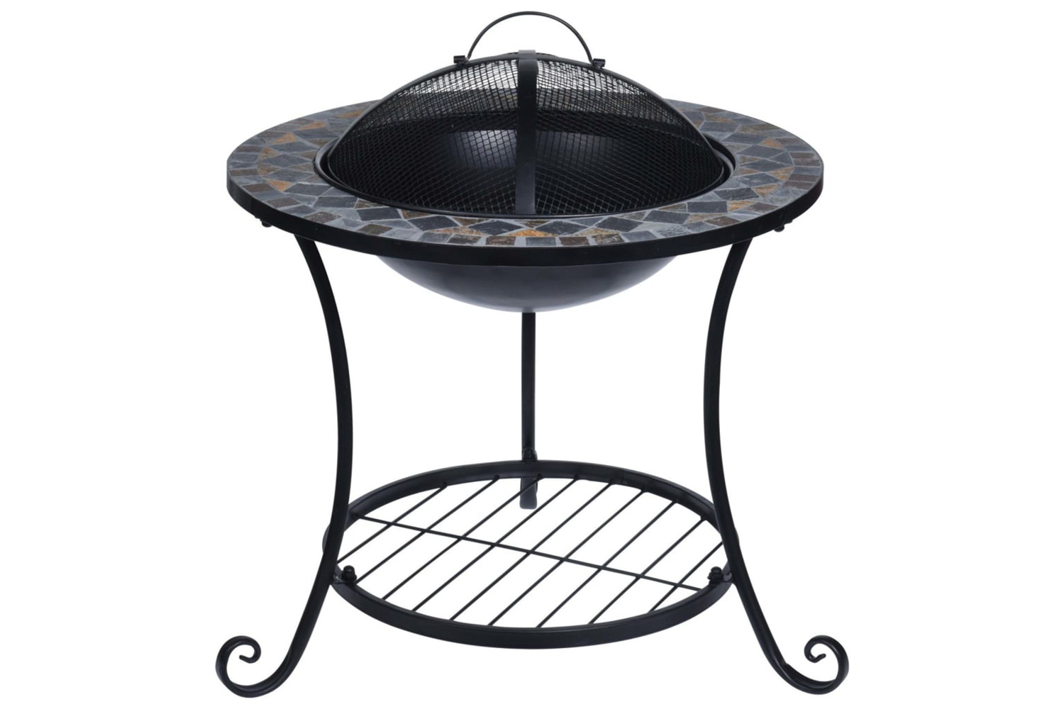 Progarden 436196 Fire Bowl Mosaic Design 58x58x44 Cm