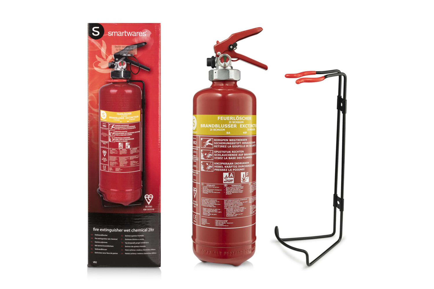 Smartwares 444932 Wet Chemical Fire Extinguisher Fex-15420 2 L