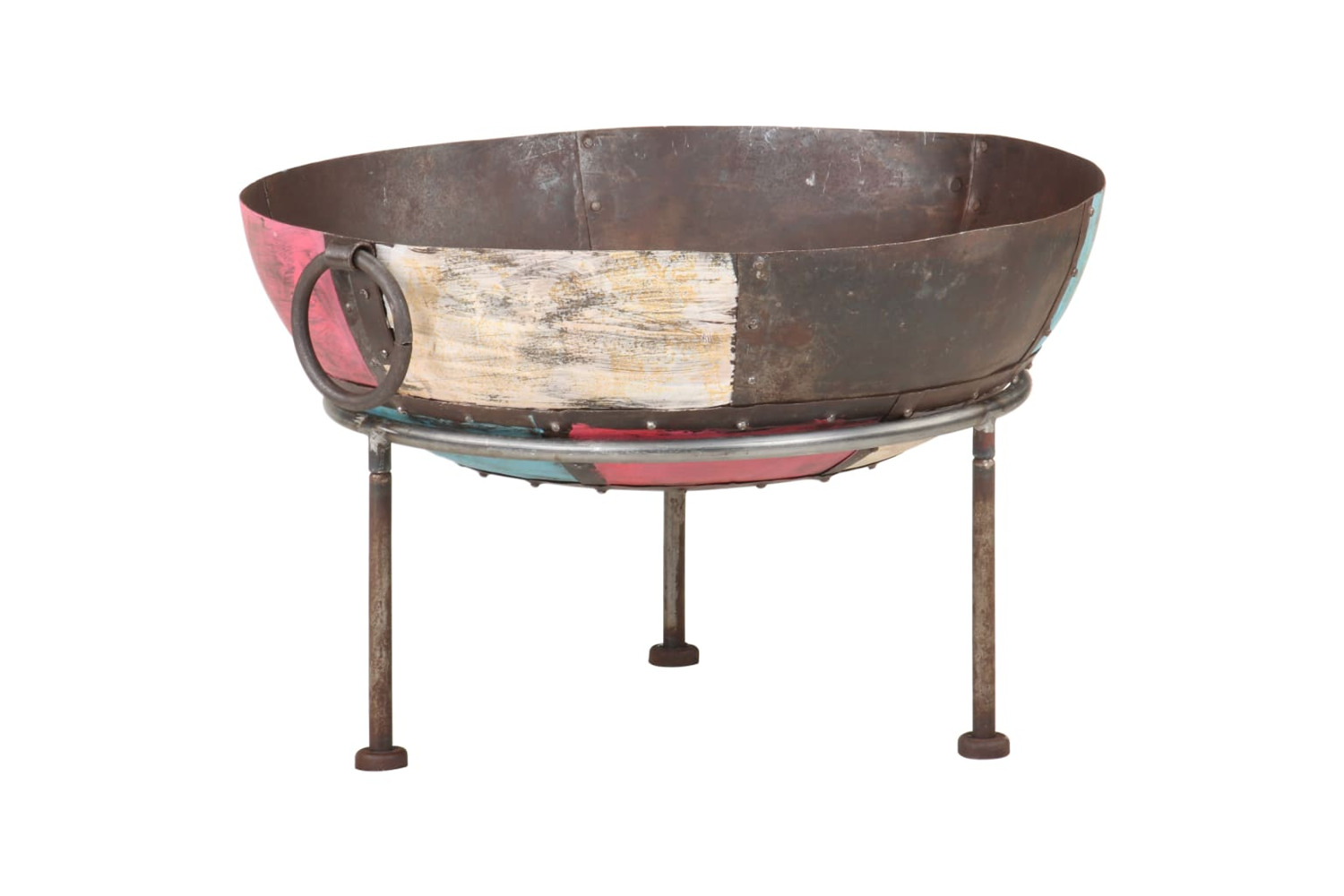 vidaXL 321947 Colourful Rustic Fire Pit ÃÂ 60cm Iron