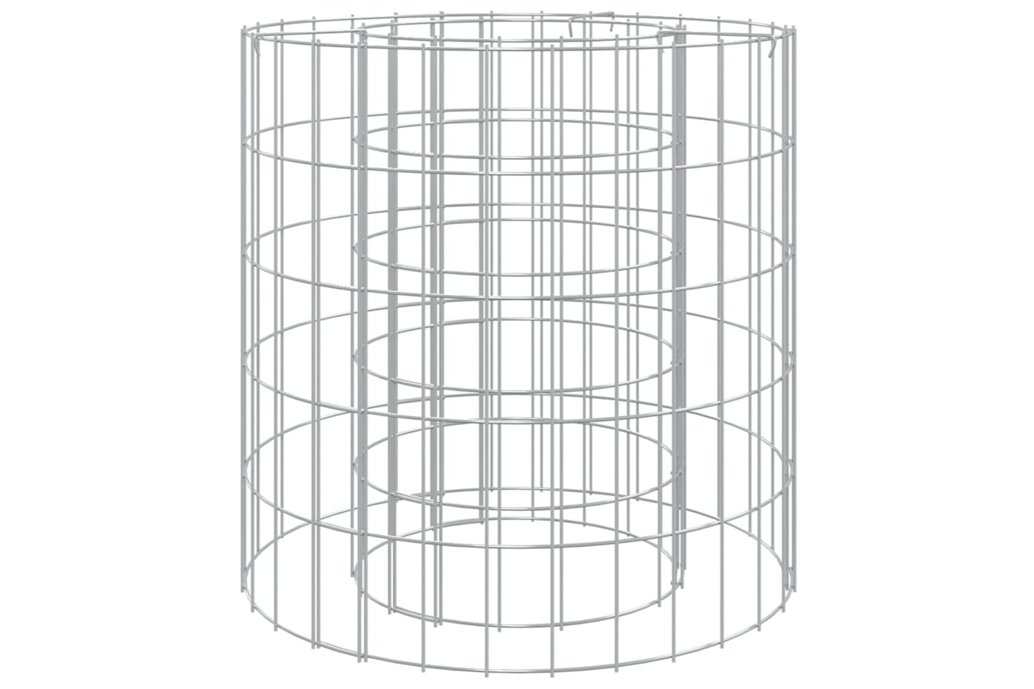 vidaXL 153558 Gabion Fire Pit ÃÂ 50cm Galvanised Iron