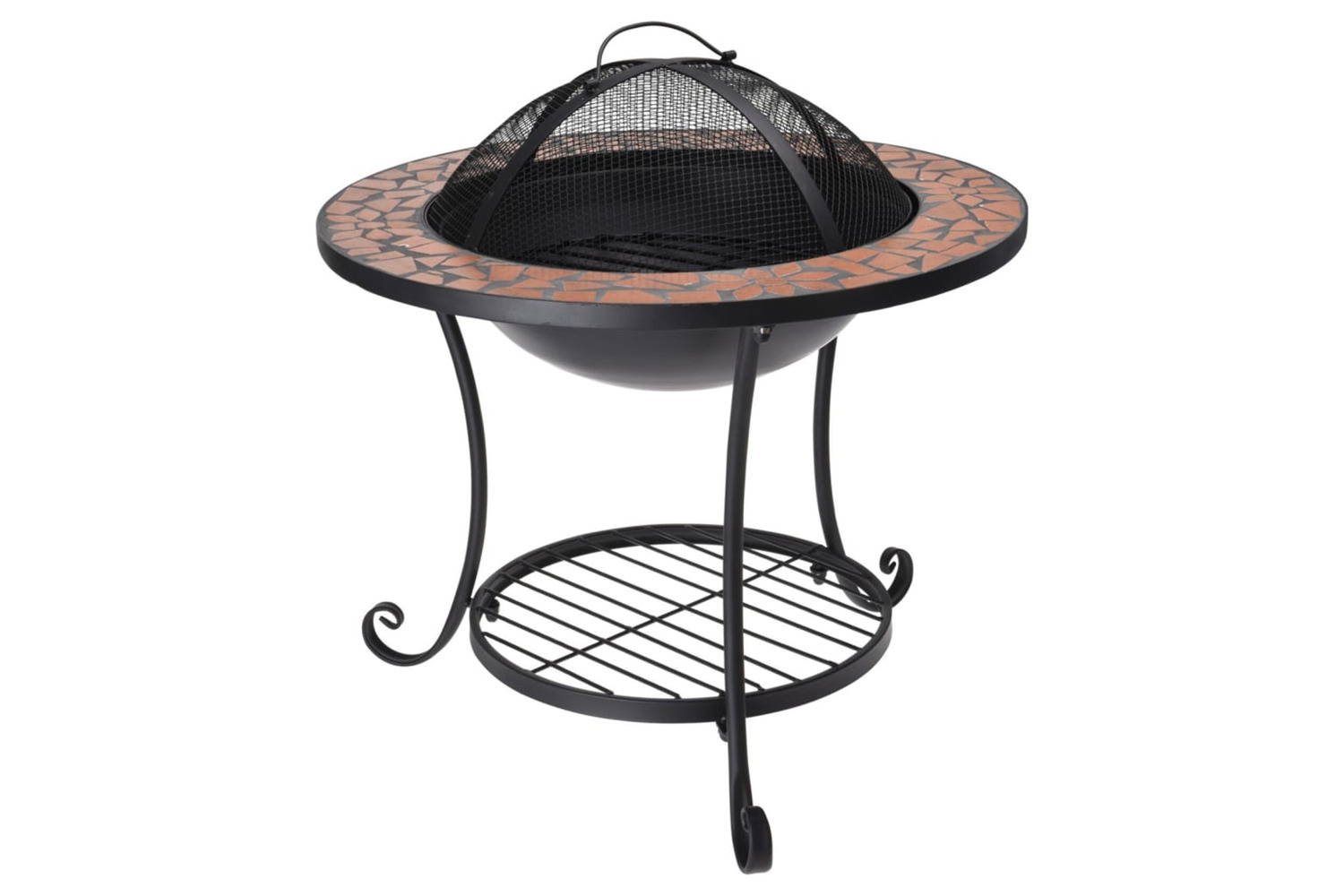 Progarden 442212 Fire Bowl With Mosaic 58x44 Cm