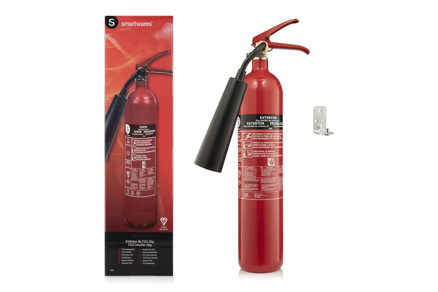 Smartwares 444933 Co2 Fire Extinguisher Fex-15621 2 Kg