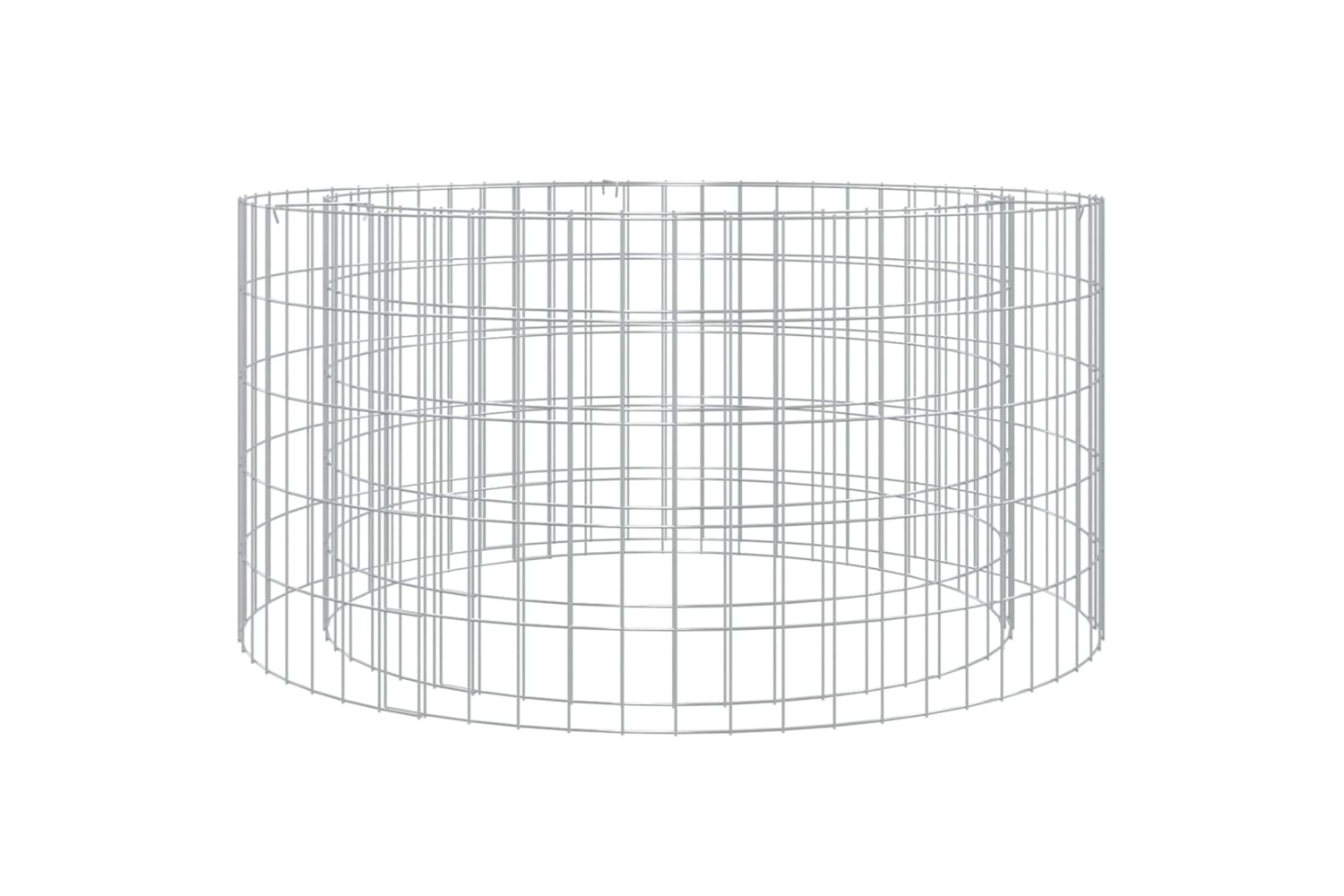 vidaXL 153560 Gabion Fire Pit ÃÂ 100cm Galvanised Iron