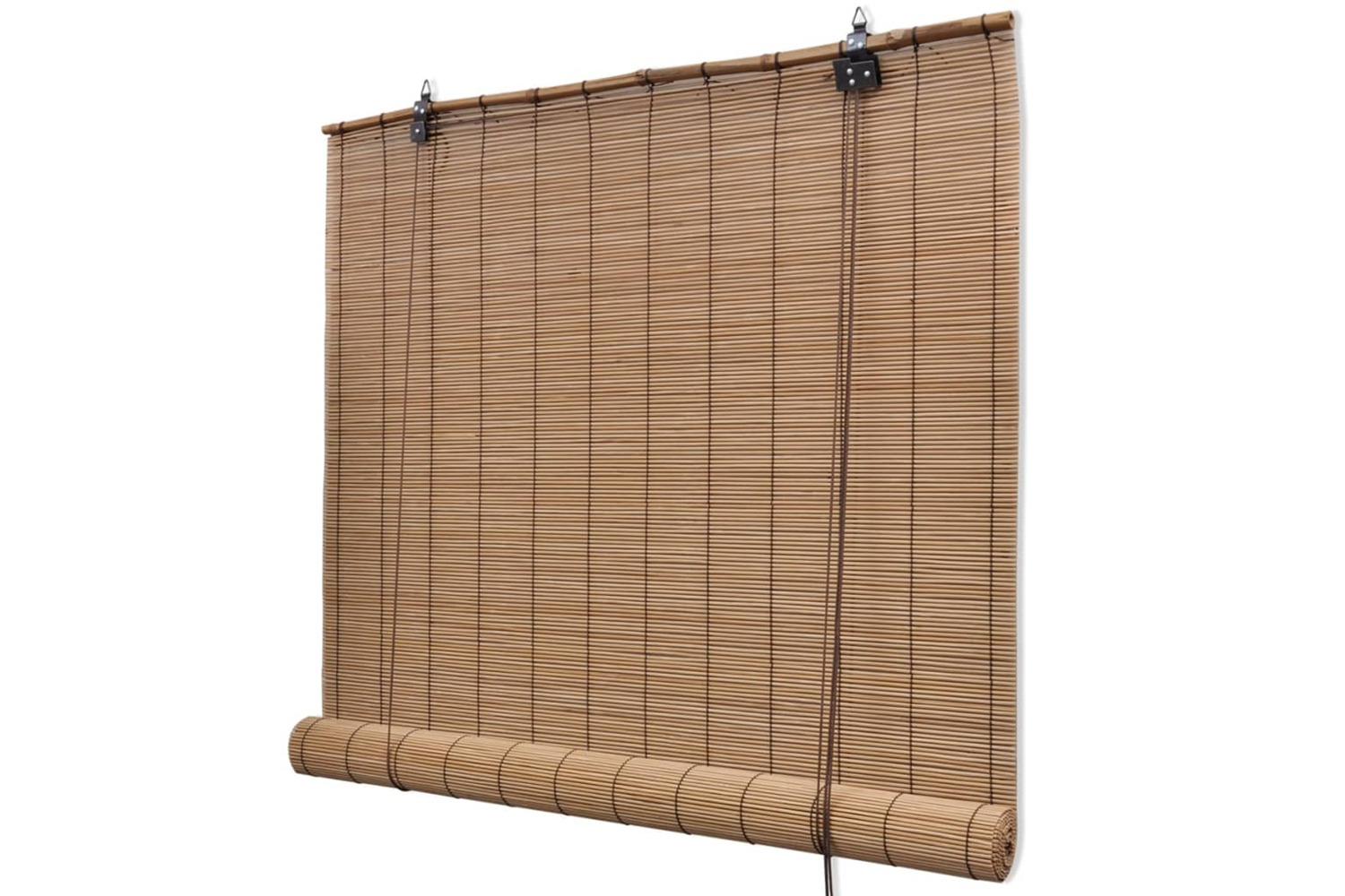 Vidaxl Brown Bamboo Roller Blinds 100 X 160 Cm