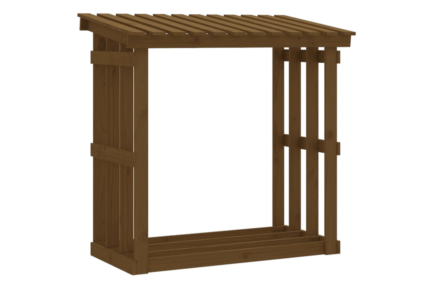 vidaXL 822430 Firewood Rack Honey Brown 108x64.5x109cm Solid Wood Pine