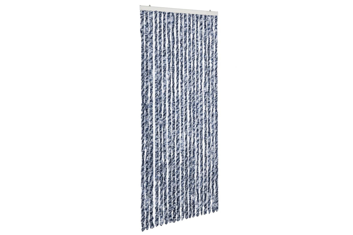 vidaXL Insect Curtain Blue, White And Silver 56x185cm Chenille