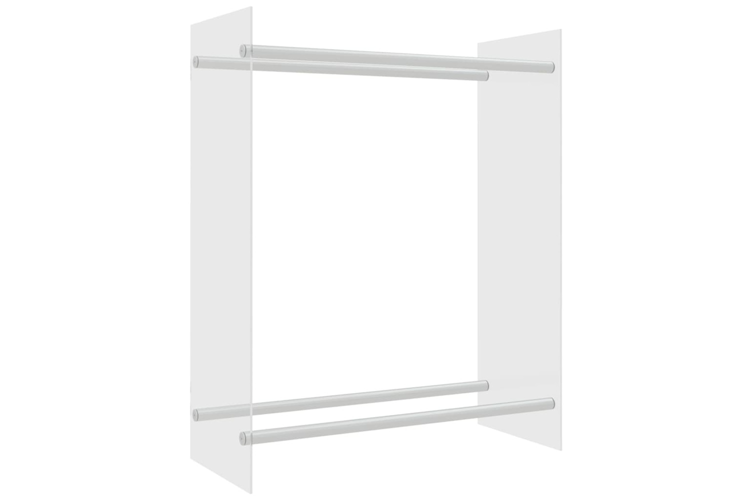 vidaXL 327469 Firewood Rack Transparent 80x35x100cm Tempered Glass
