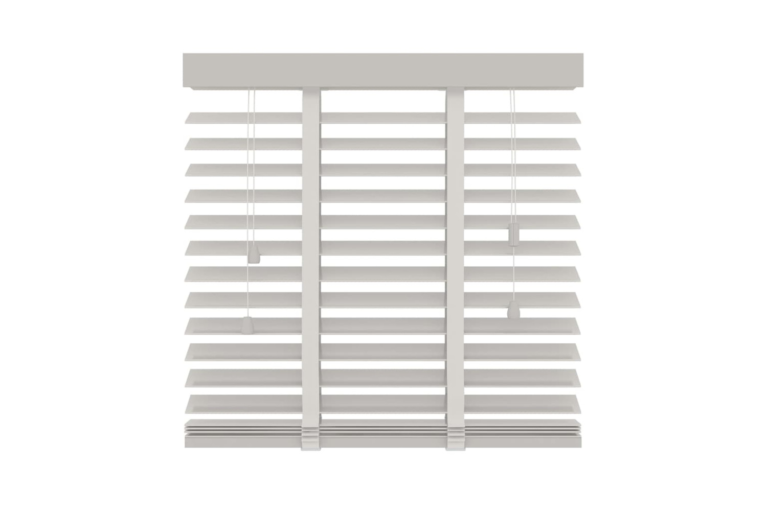 Decosol 423187 Horizontal Blinds Wood 50mm 160x180 Cm White