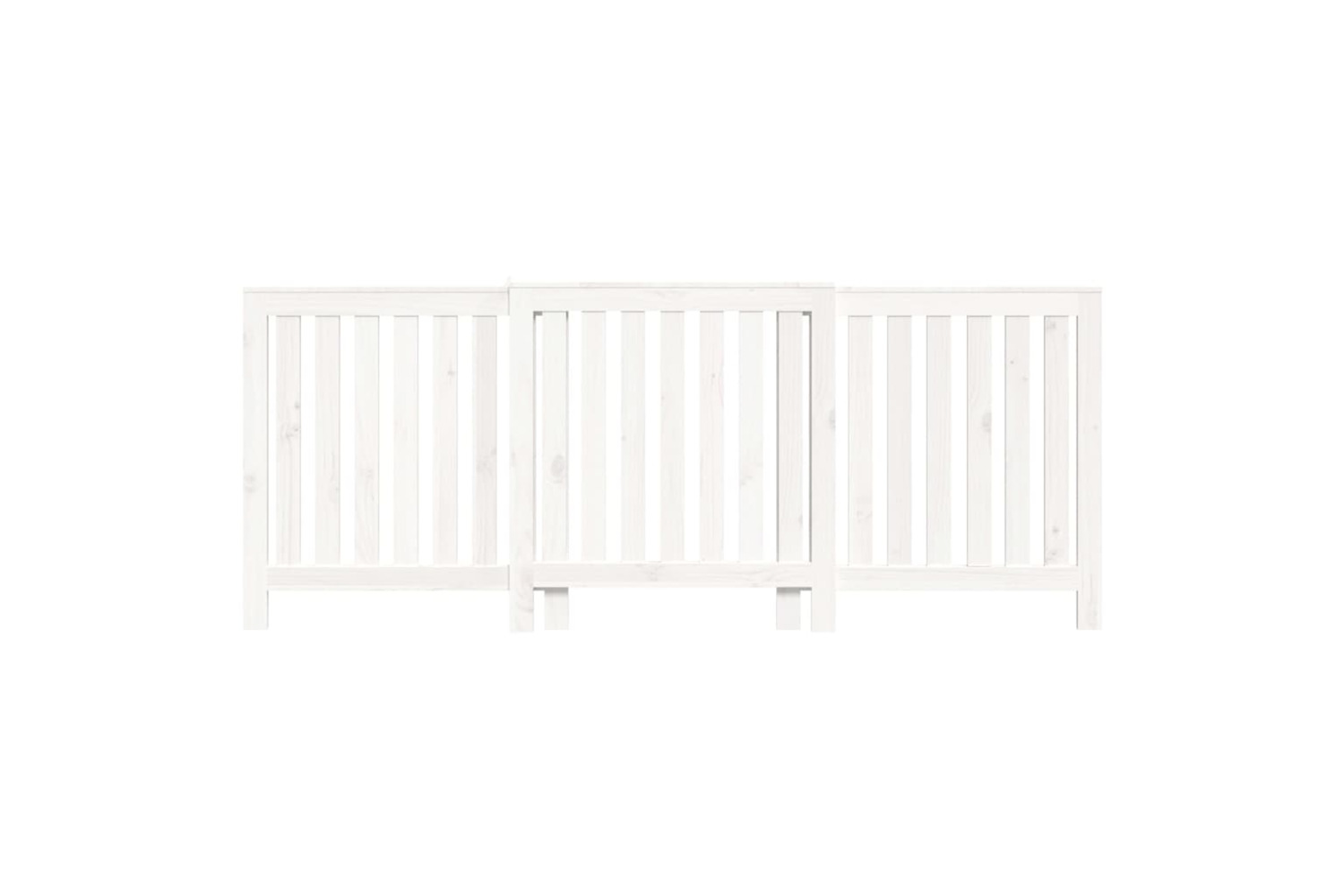 vidaXL 822587 Radiator Cover White 210x21x85cm Solid Wood Pine