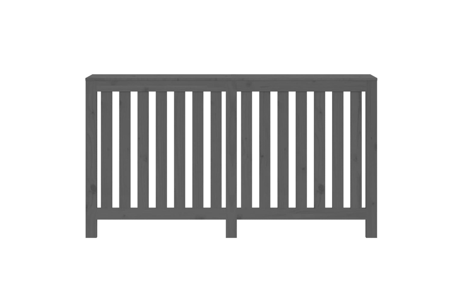 vidaXL 822578 Radiator Cover Grey 153x19x84cm Solid Wood Pine