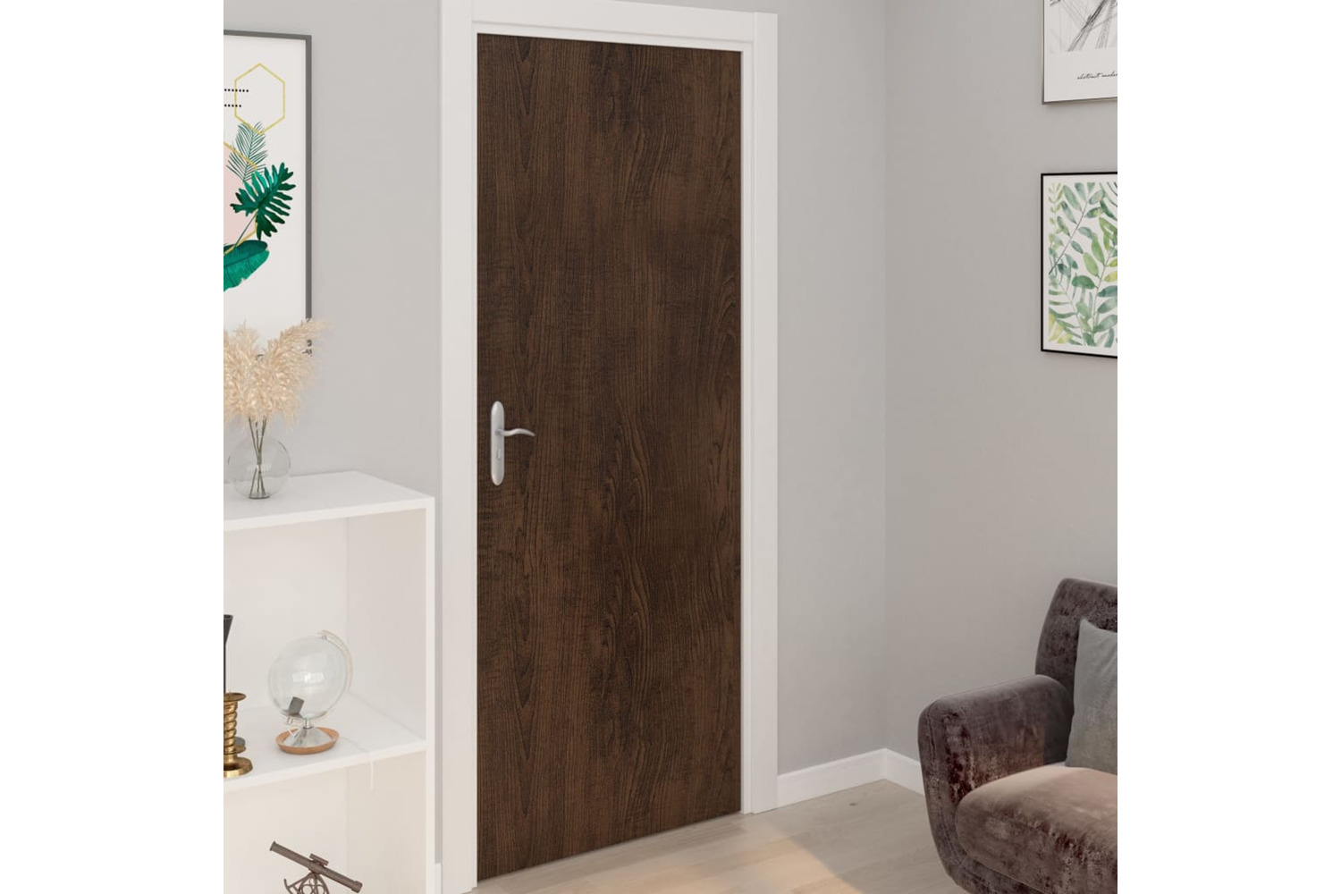 vidaXL 3059648 Self-adhesive Furniture Films 2 Pcs Dark Oak 500x90cm Pvc