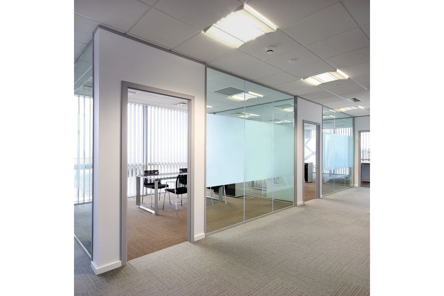 vidaXL 3188148 Pure Frosted Privacy Window Films 5 Pcs Pvc