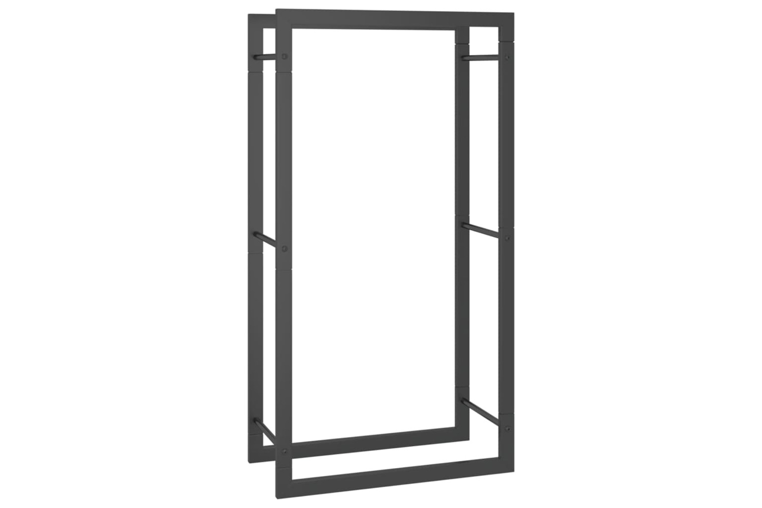vidaXL 350305 Firewood Rack Matt Black 50x28x94cm Steel