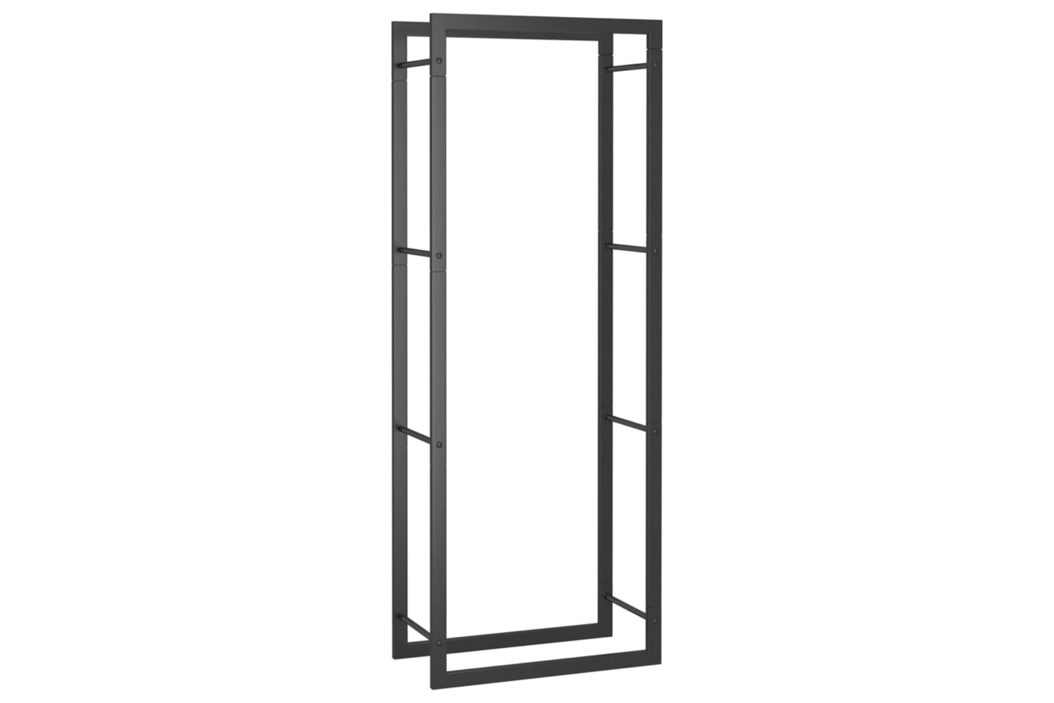 vidaXL 350306 Firewood Rack Matt Black 50x28x132cm Steel