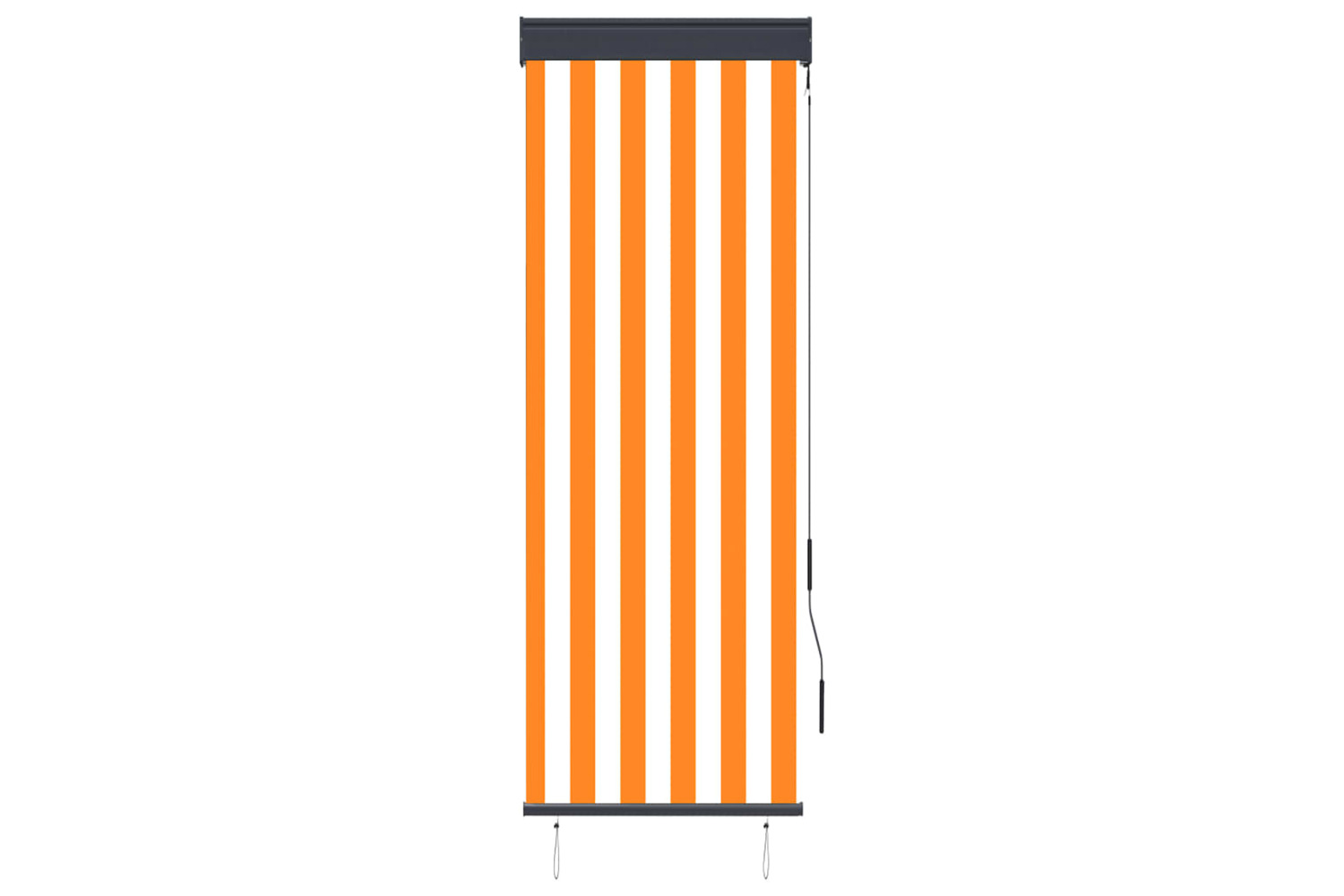 vidaXL 145945 Outdoor Roller Blind 60x250cm White And Orange