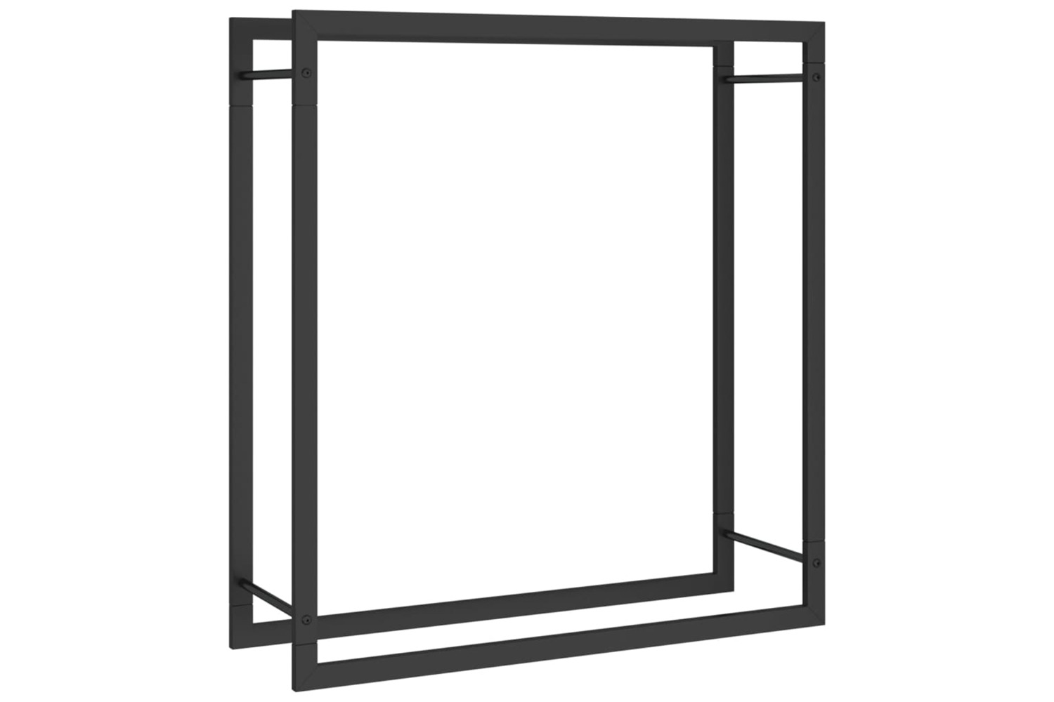 vidaXL 350307 Firewood Rack Matt Black 80x28x86cm Steel