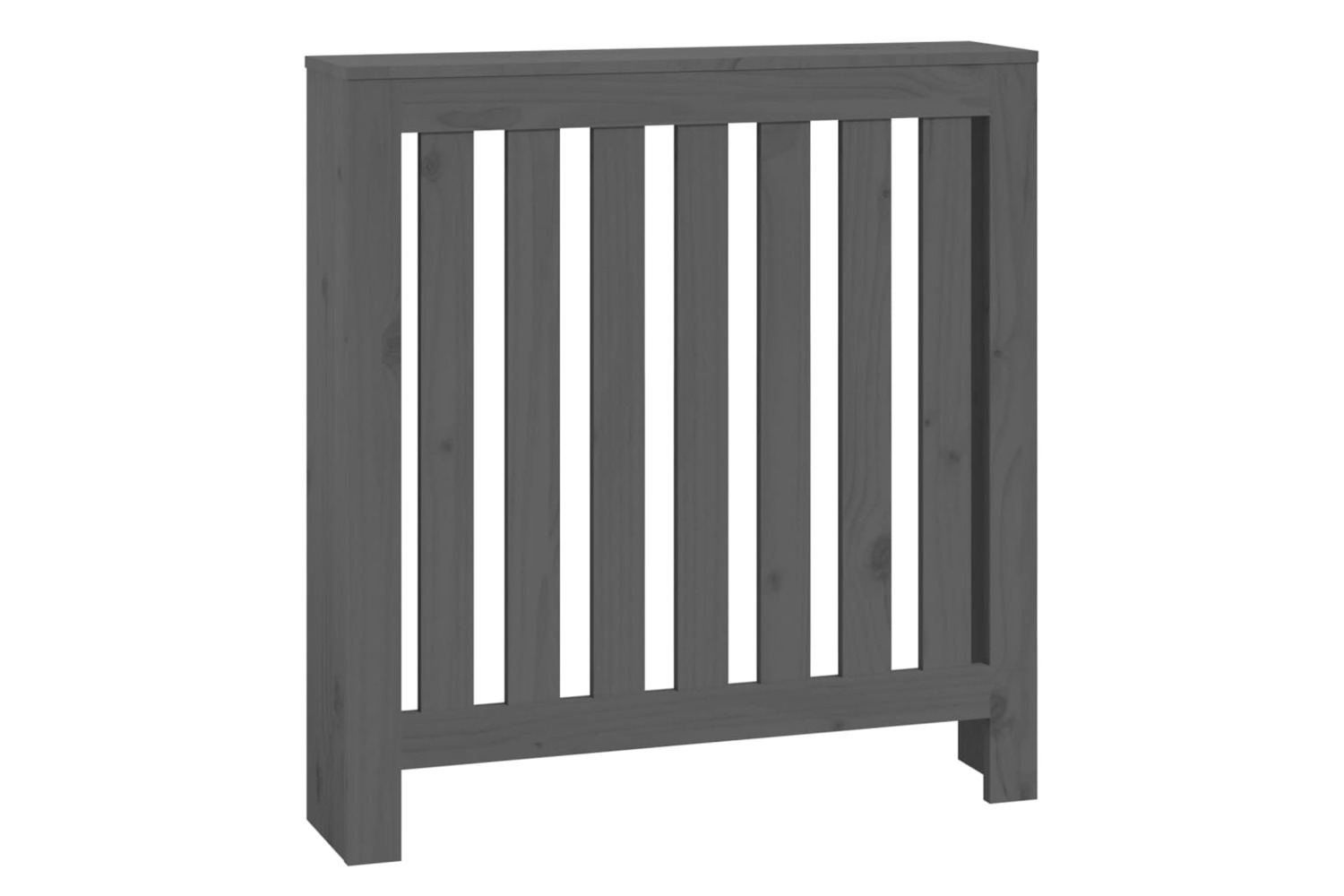 vidaXL 822568 Radiator Cover Grey 79.5x19x84cm Solid Wood Pine