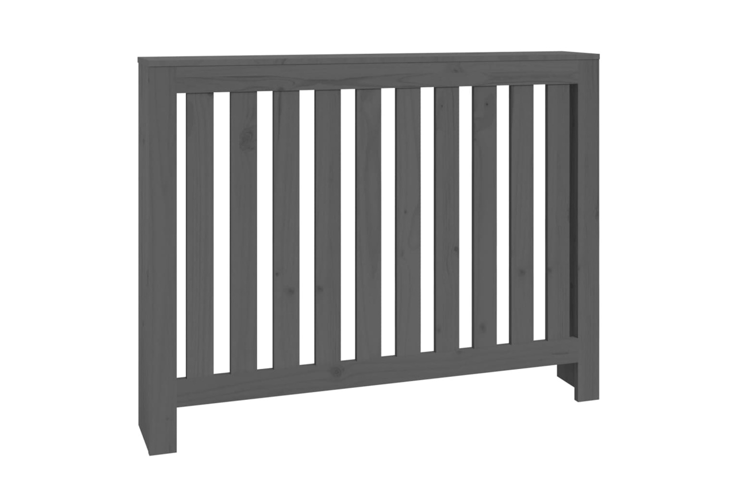 vidaXL 822573 Radiator Cover Grey 108.5x19x84cm Solid Wood Pine