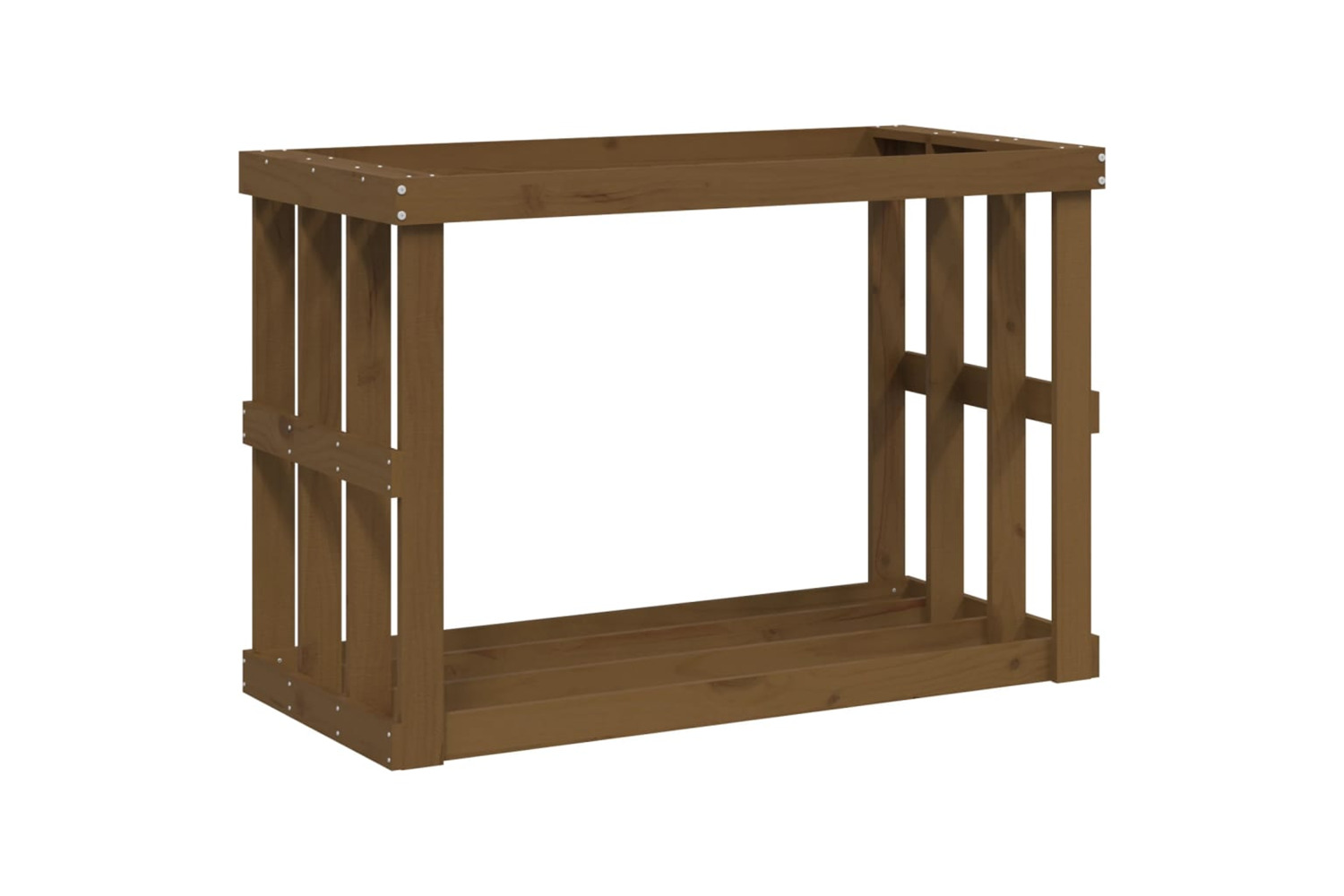 vidaXL 822634 Outdoor Log Holder Honey Brown 108x52x74cm Solid Wood Pine