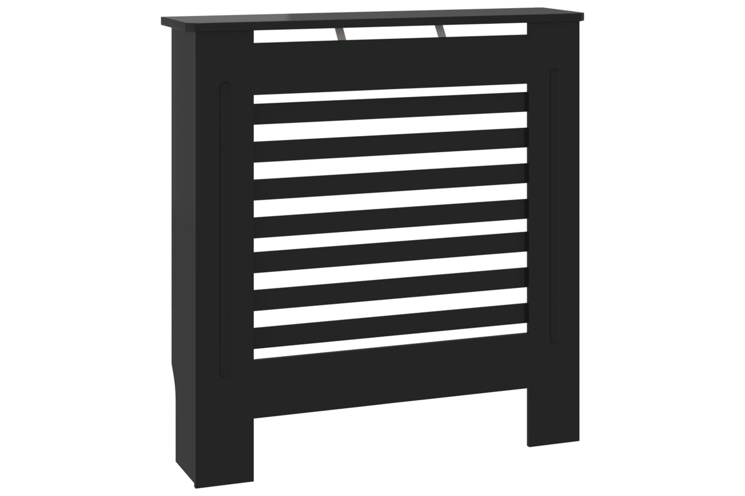 vidaXL Mdf Radiator Cover Black 78cm
