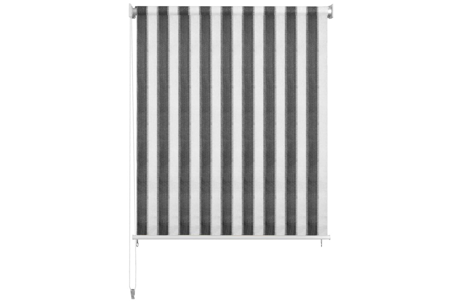 vidaXL 43510 Outdoor Roller Blind 220x140cm Anthracite And White Stripe