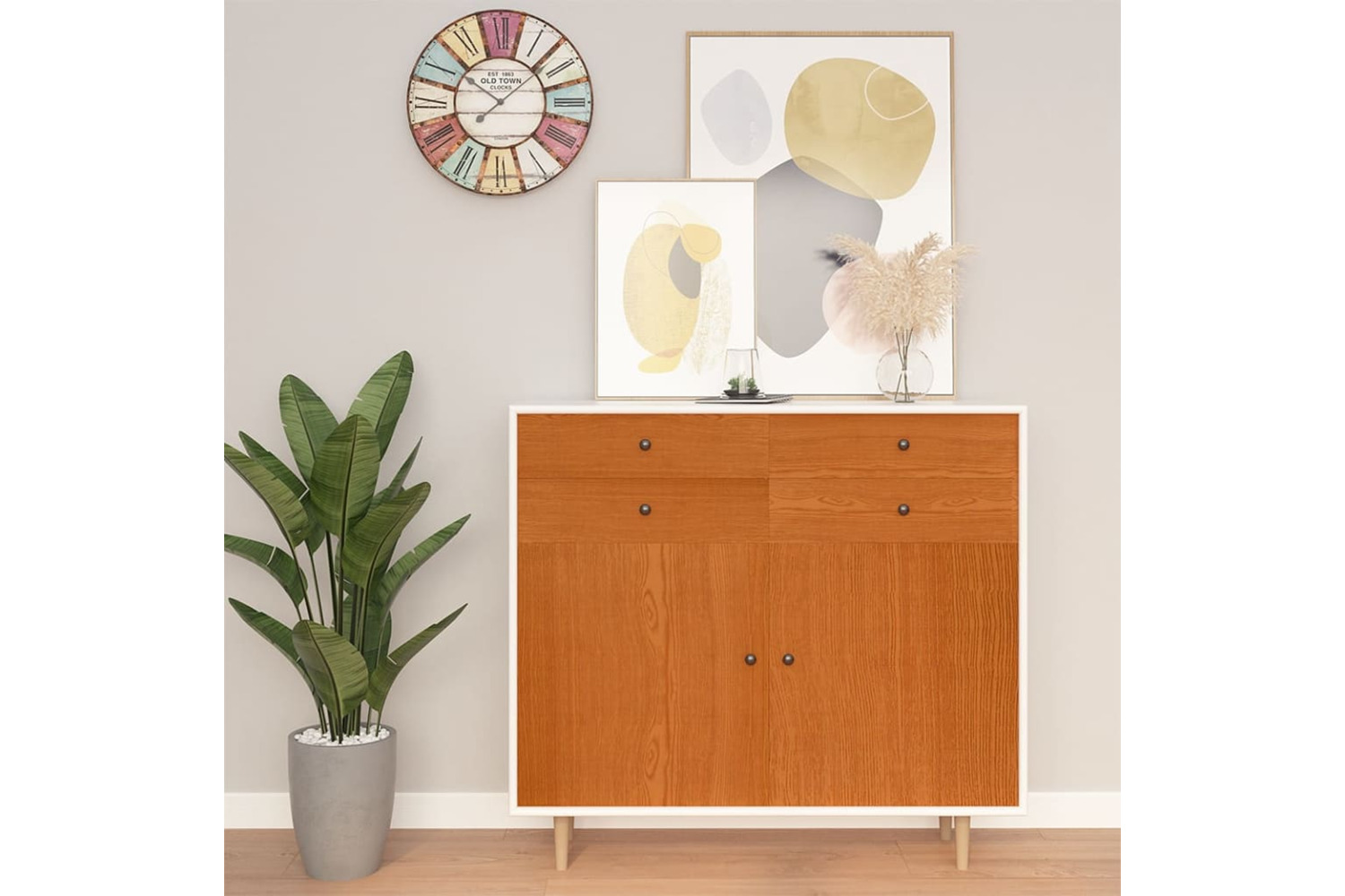 vidaXL 146119 Self-adhesive Furniture Film Light Oak 500x90cm Pvc